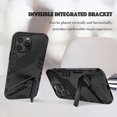 thumbnail image 2 of Étui pour iPhone 12 Pro Max, Étui Armure avec Support Protection de Qualité Militaire Pare-Chocs Résistant aux Chocs pour Apple iPhone 12 Pro Max (6.7 Pouces) - Noir, 2 of 5