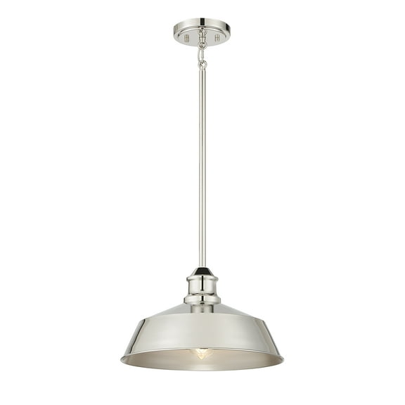 Trade Winds Grady 1-Light Pendant in Polished Nickel