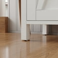 thumbnail image 4 of Armoire de Rangement d'Entrée Style Ferme - Buffet Moderne Blanc et Brun avec Tablette Ajustable, 2 Portes de Grange - Console d'Accent pour Salon, Salle à Manger, Cuisine, Couloir, 4 of 8