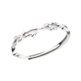 thumbnail image 1 of Anillo de propuesta Sonducket de plata de ley 925 ajustable para mujer rama de hoja espina, 1 of 6