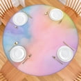 thumbnail image 2 of Dreamy Pastel Sky Round Fitted Tablecloth with Elastic Edge,Dining Table Cover Waterproof,Outdoor Round Tablecloth for Camping,Dining,Indoor and Outdoor, 2 of 7