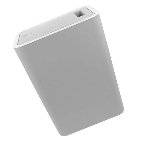 HONMEET Slim Plastic Trash Can with Airtight Lid, Decorative Garbage Bin for Bathroom, Living Room, Office, Kitchen Use