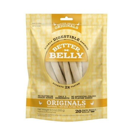 Treats Liver Flavor - Better Belly™ Originals Natural Chicken Liver Flavor Small Rolls 20 ct