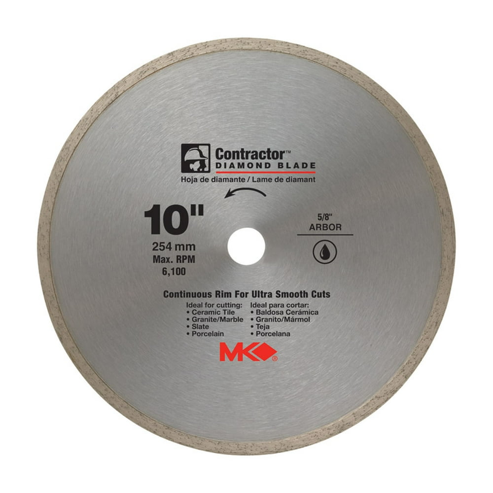 MK Diamond 10 in. Dia. x 7/85/8 in. Contractor Diamond Continuous Rim
