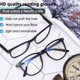 thumbnail image 2 of LUFF 2 Packs. Lightweight Resin Reading Glasses Fashion Computer Reader with spring Hinges for Man&Woman,4.0x Black, 2 of 8