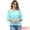 Sky Blue, variant on DARING DIVA Women's Crochet Hollow Out Knit Half Sleeve Top S Sky Blue