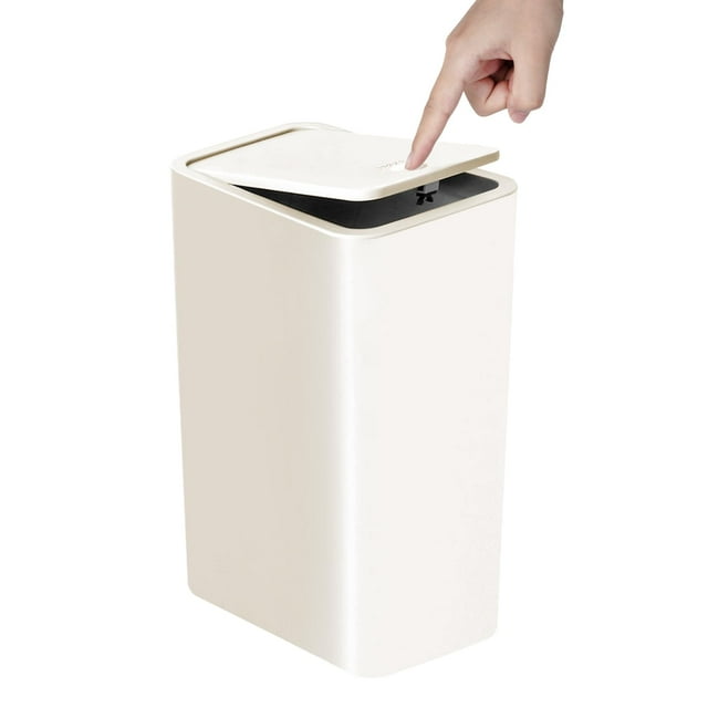 Bote de basura TIPGO 10L/2.6 galones con tapa para baño, cocina