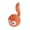 Orange, variant on Cute Long Tail Squirrel Natural Rubber Dog Chew Toy Soft Bite Resistant Teeth Cleaning Interactive Play Toy Relieve Boredom For Puppies Small Medium Dogs Daily Use(Orange-10cm)