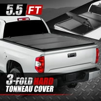 Nuvision for 07-21 Toyota Tundra Truck 5.5 Ft Short Bed Hard Solid Tri-Fold Tonneau Cover