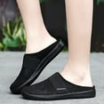 thumbnail image 2 of GUOBIOZIY Womens Backless Sneakers Mesh Slip-on Mule Shoes Breathable Slippers(Black,6.5), 2 of 7