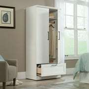 Sauder HomePlus Bedroom Wardrobe Armoire, Soft White Finish