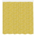 thumbnail image 2 of Ambesonne Leafy Shower Curtain, Botany Abstract Leaves, 69"Wx75"L, Earth Yellow Ceil Blue, 2 of 4