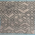 thumbnail image 1 of Ahgly Company Machine Washable Indoor Square Abstract Carbon Gray Area Rugs, 8' Square, 1 of 7