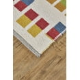 thumbnail image 3 of Gilda Handmade Linear Wool Rug, Marigold/Moss Green, 8ft x 10ft Area Rug, 3 of 4