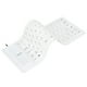 thumbnail image 5 of Teclado de silicona Bling Bling USB color blanco, 5 of 12
