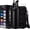 Black, variant on Insulated Stainless Steel Water Bottle - 32/40/64/128 oz Water Bottles with Straw & Spout Lids, Paracord Handle and Carrier Pouch, Workout Water Flask Bottle for Women Men Sport Activities