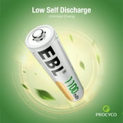 EBL AAA Rechargeable Batteries 1100mAh for Camera Toys Flashlight, Nimh, Triple a Batteries, 8-Pack