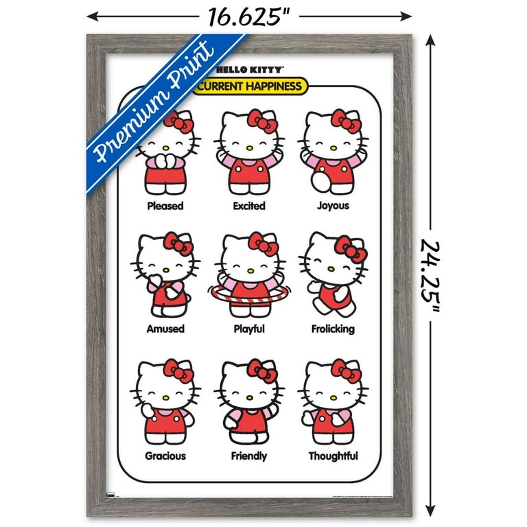 Trends International Hello Kitty - Happy Unframed Wall Poster