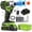 Green wrench + battery + paper box, variant on DGB Cordless Brushless Impact Wrench, High Torque Power Tool for Automotive Tire Repairs and Fastening