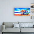 thumbnail image 3 of Trademark Fine Art 'Surf Surf club Panoramic' Canvas Art by Deborah Broughton, 3 of 3