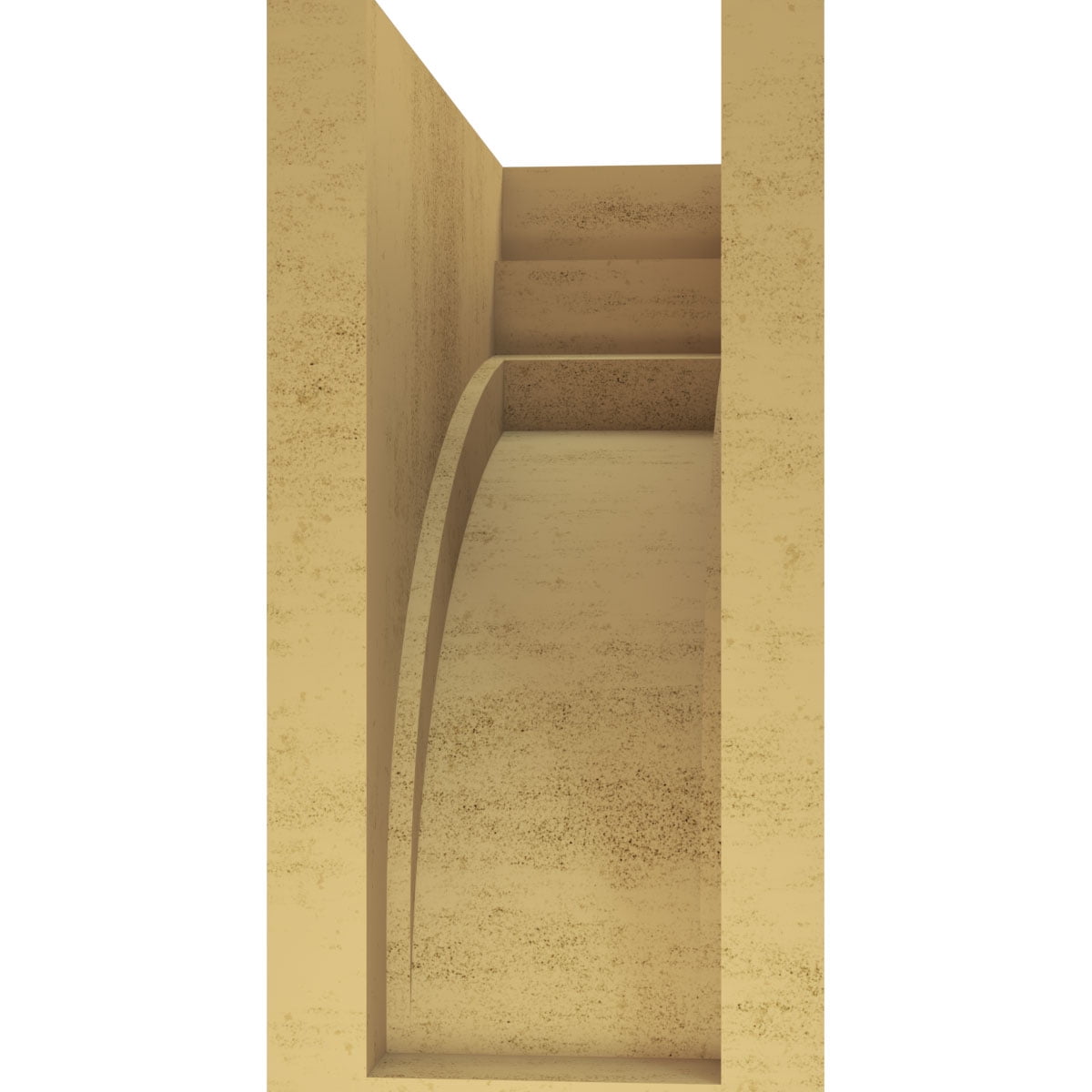 11"W x 22"D x 22"H Classic Rockford Rough Cedar Woodgrain TimberThane Corbel, Primed Tan