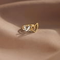 thumbnail image 2 of mtvxesu Rings Fashion Personality Irregular Lady Two-piece Ring Love Ring Set Fashion Personality Ring Female Ring Sale, 2 of 3