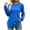 Blue, variant on Scyoekwg Womens Long Sleeve T Shirts Crew Neck Pleated Tunic Shirts Trendy Lightweight Dressy Casual Blouses Fall Tops Solid Color Pullover (Green,XXL)