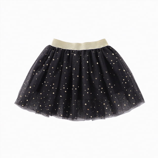 Gubotare Tutu Bébé Jupe Tutu pour Bébé Fille Couche Tulle Princesse Robe de Ballet 2T 3T (Noir,2-3 Ans)