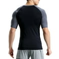 thumbnail image 6 of IDALL Compression Shirt Men Camisas Para Hombres Mens Undershirts Quick Drying Tights Sweat Basketball Training Sports Wear Fitness Top Workout Shirts for Men Dark Gray 3Xl, 6 of 6