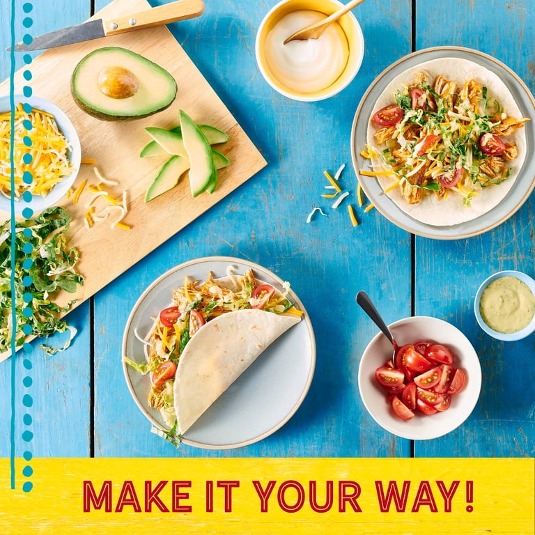 3 pack) Old El Paso Hard and Soft Taco Dinner Kit, Meal Prep, 12
