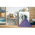 thumbnail image 2 of Ahgly Company Machine Washable Indoor Square Transitional Slate Blue Area Rugs, 6' Square, 2 of 7
