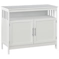 thumbnail image 1 of Table Console Blanche avec Tablette et Armoire / Armoire de Rangement pour Entrée et Salon - 39,4 Pouces L x 16,9 Pouces P MDF Armoire de Bar de Cuisine, 1 of 7