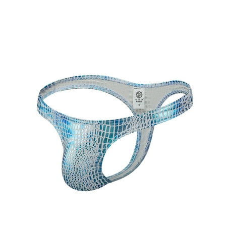 

Binpure Men s Snake Thong Printed Briefs Sexy Pouch Low Waist U Convex Underpants