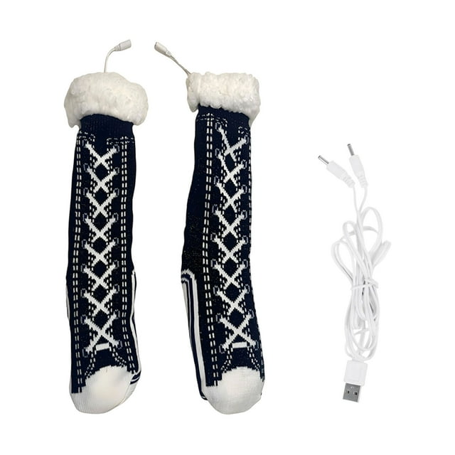 Heated Socks for Outdoor Winter USB Powered Warmers Universal Use Compact Lightweight Travel Foot Heating Gear