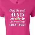 thumbnail image 4 of Inktastic Only the Best Aunts Get Promoted to Great Aunt with Flowers Women's T-Shirt, 4 of 5