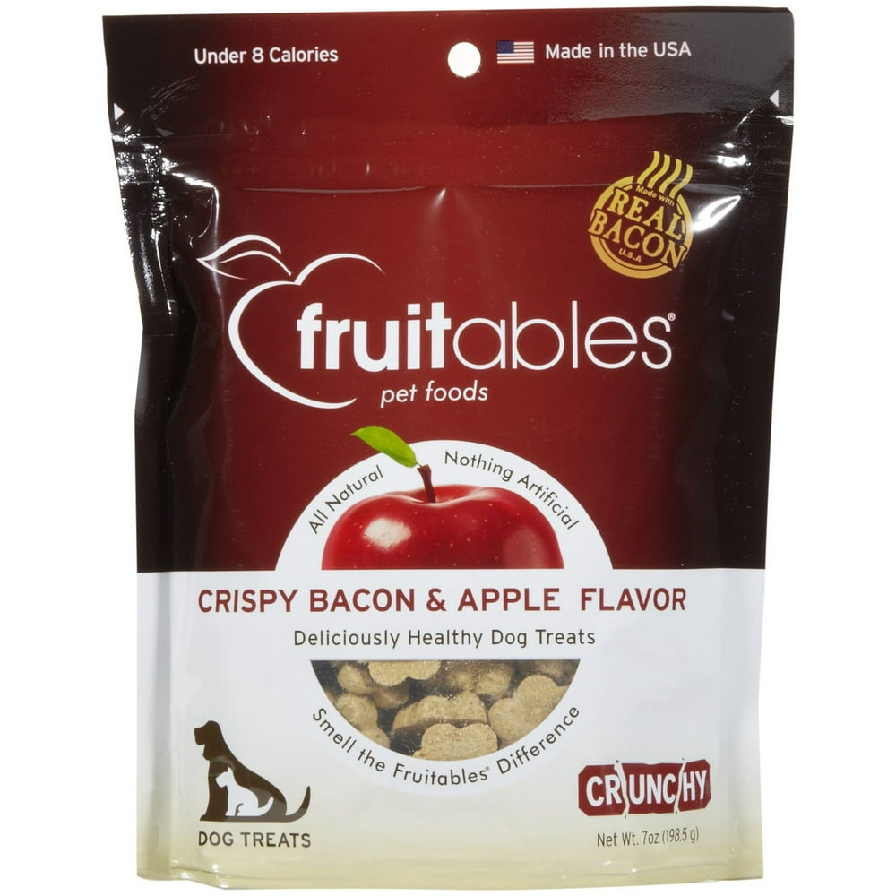 Fruitables Dog Treats Crispy Bacon & Apple Flavor, 7 oz