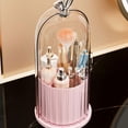 thumbnail image 4 of Concealed Toothbrush Holder with Sliding Lid, 8.78in Tall, 360-Degree Rotation for Easy Access, Space-Saving Bathroom Countertop Organizer for Essentials, 4 of 8