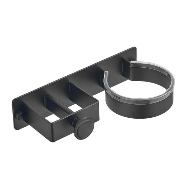 Rejilla de baño resistente a la corrosión Toystoory para secador de pelo y accesorios negro
