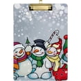 thumbnail image 2 of FMSHPON Christmas Christmas Snowman Clipboard Hardboard Wood Nursing Clip Board and Pull for Standard A4 Letter 13x9 inches, 2 of 5