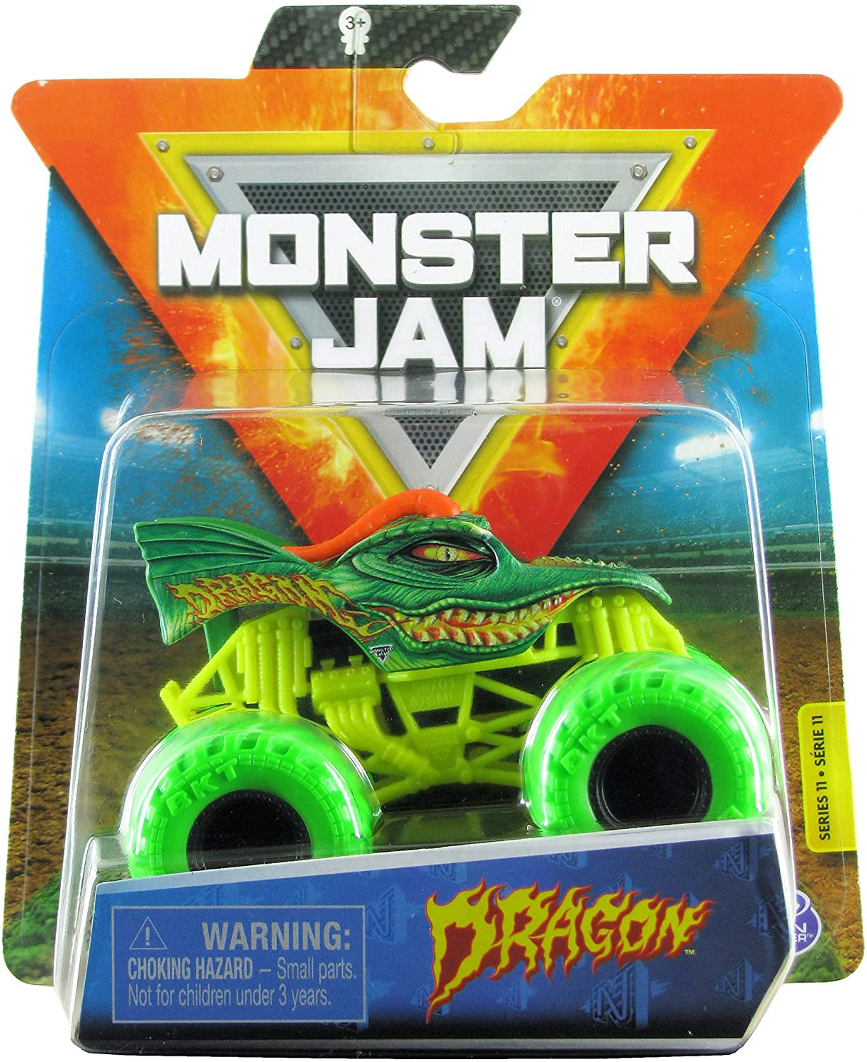 Monster Jam 2020 Monster Truck Nitro Neon Dragon with Wristband