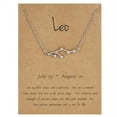 thumbnail image 3 of Zodiac Sign Necklace in Gold and Silver for Women and Men  - 12 Constellation Signs, 3 of 14