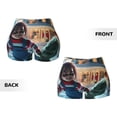 thumbnail image 5 of Lsque Chucky Pattern High Waisted Biker Shorts for Women-Tummy Control Fitness Athletic Workout Running Yoga Gym Shorts,Moisture-Wicking-Large, 5 of 9
