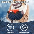 thumbnail image 5 of ZOWYA Winter Touch screen Gloves for Men Women, Thermal Black grey Warm Gloves Anti-Slip Gloves 4 Size Choice for Texting Running, 5 of 5