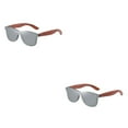 thumbnail image 3 of Maytalsory Wooden Men Lightweight Frame Unisex Polarized Lens Protection Handmade Driving Eyewear silver 2Set, 3 of 6