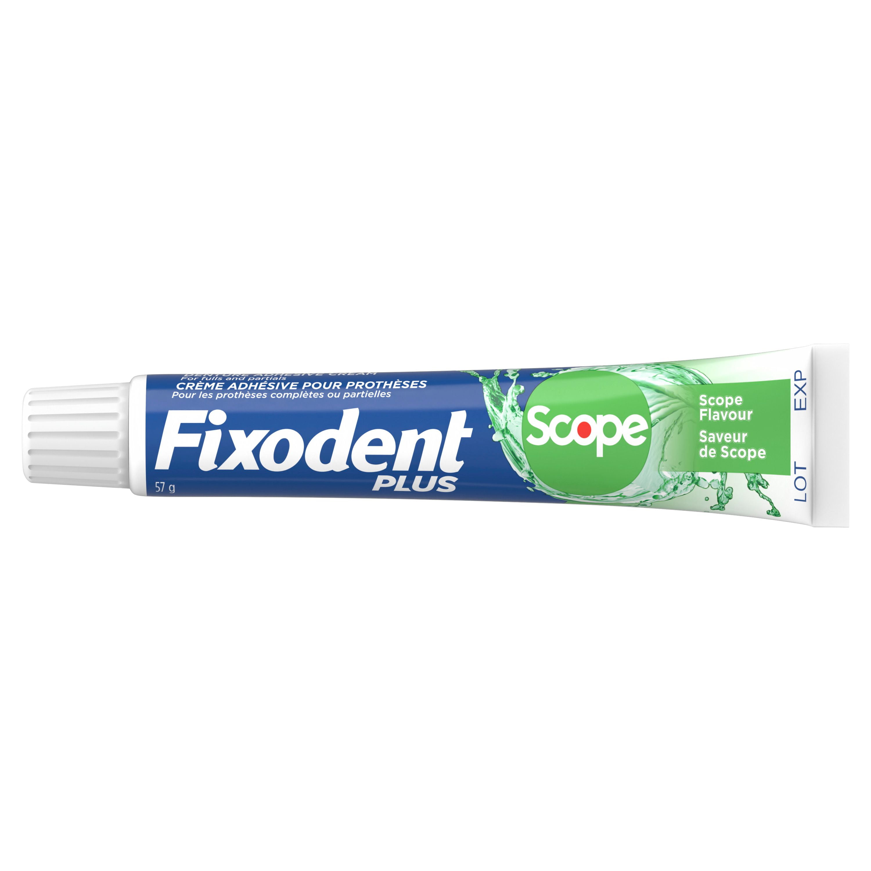 Fixodent Plus Scope Secure Denture Adhesive, 57 g