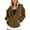 Brown, variant on Women's Multi-Pocket Zip up Hoodie- Casual Oversize Outerwear with Long Sleeves, Street Style Comfort Hooded Jacket Pink