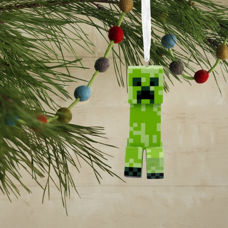 Hallmark Minecraft Creeper Christmas Tree Ornament, Pixelated