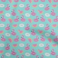 thumbnail image 1 of oneOone Cotton Poplin Arctic Blue Fabric Donut Pattern Diy Clothing Quilting Fabric Print Fabric By Yard 56 Inch Wide, 1 of 6