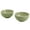 Green Leaves, variant on INFUSE 2 Piece Set of Large 58 oz. Stoneware Ramen Noodle Bowls Pho Soup Dinner, Gray Waves