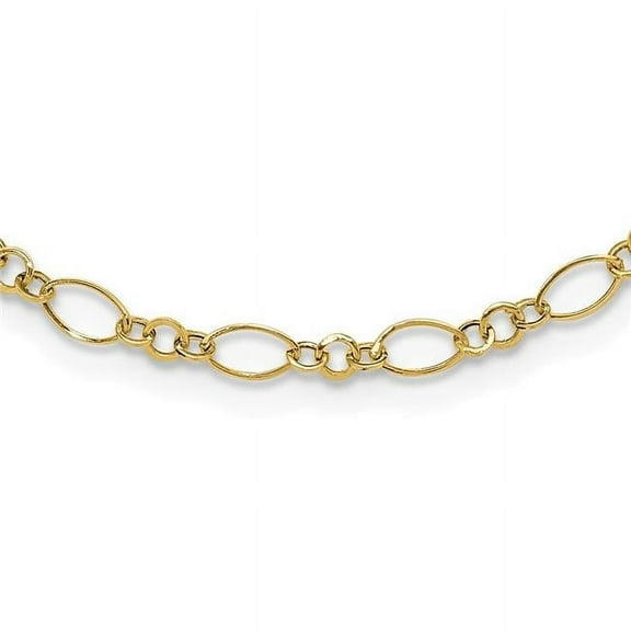 Primal Gold 14 Karat Yellow Gold Oval Link Necklace